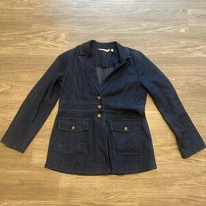Soft Surroundings Dark Blue Women's Blazer size M